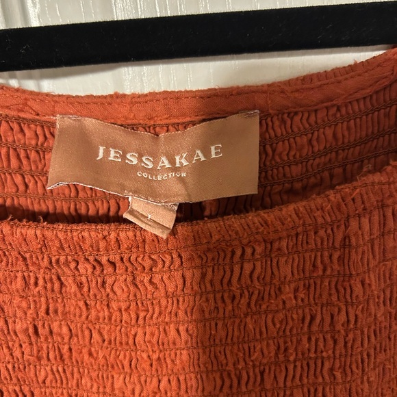 JessaKae Carefree Rust Terracotta Midi Dress - Picture 4 of 5